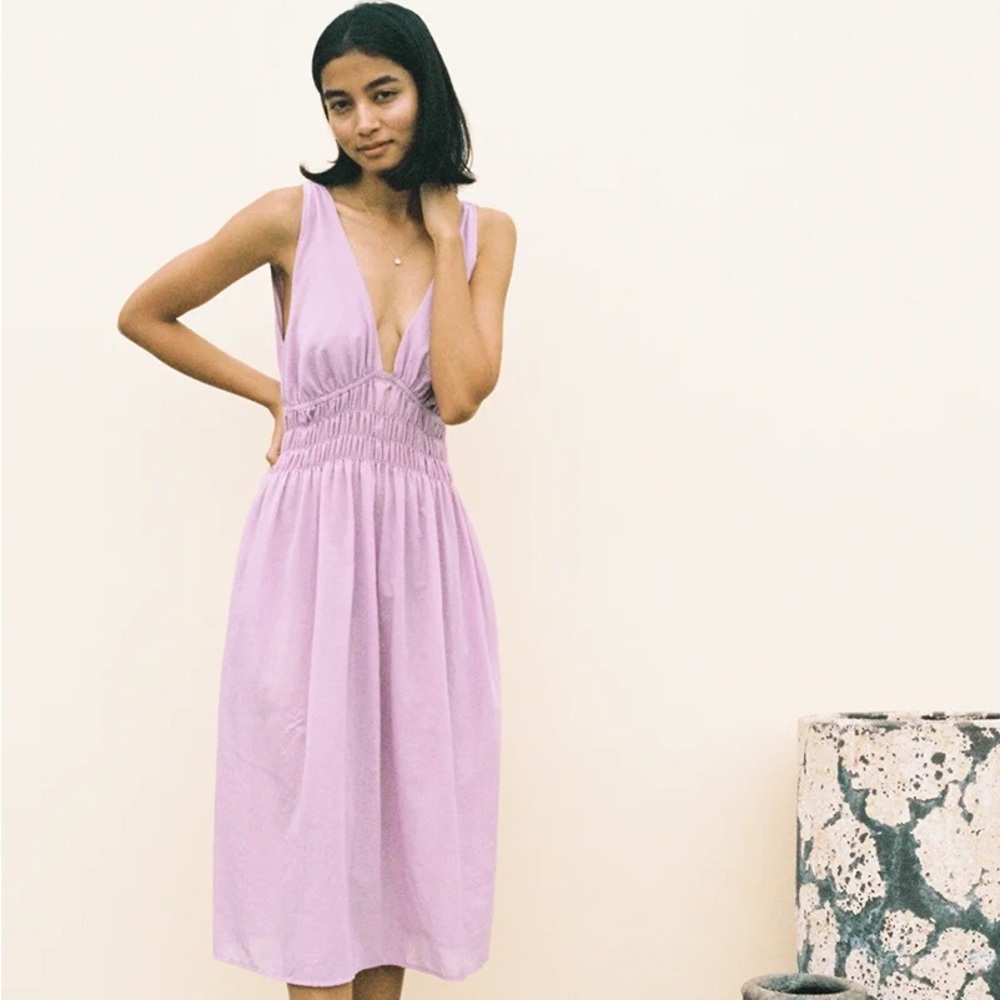 CIAO LUCIA CAPA DRESS LILAC - Picture 2 of 12